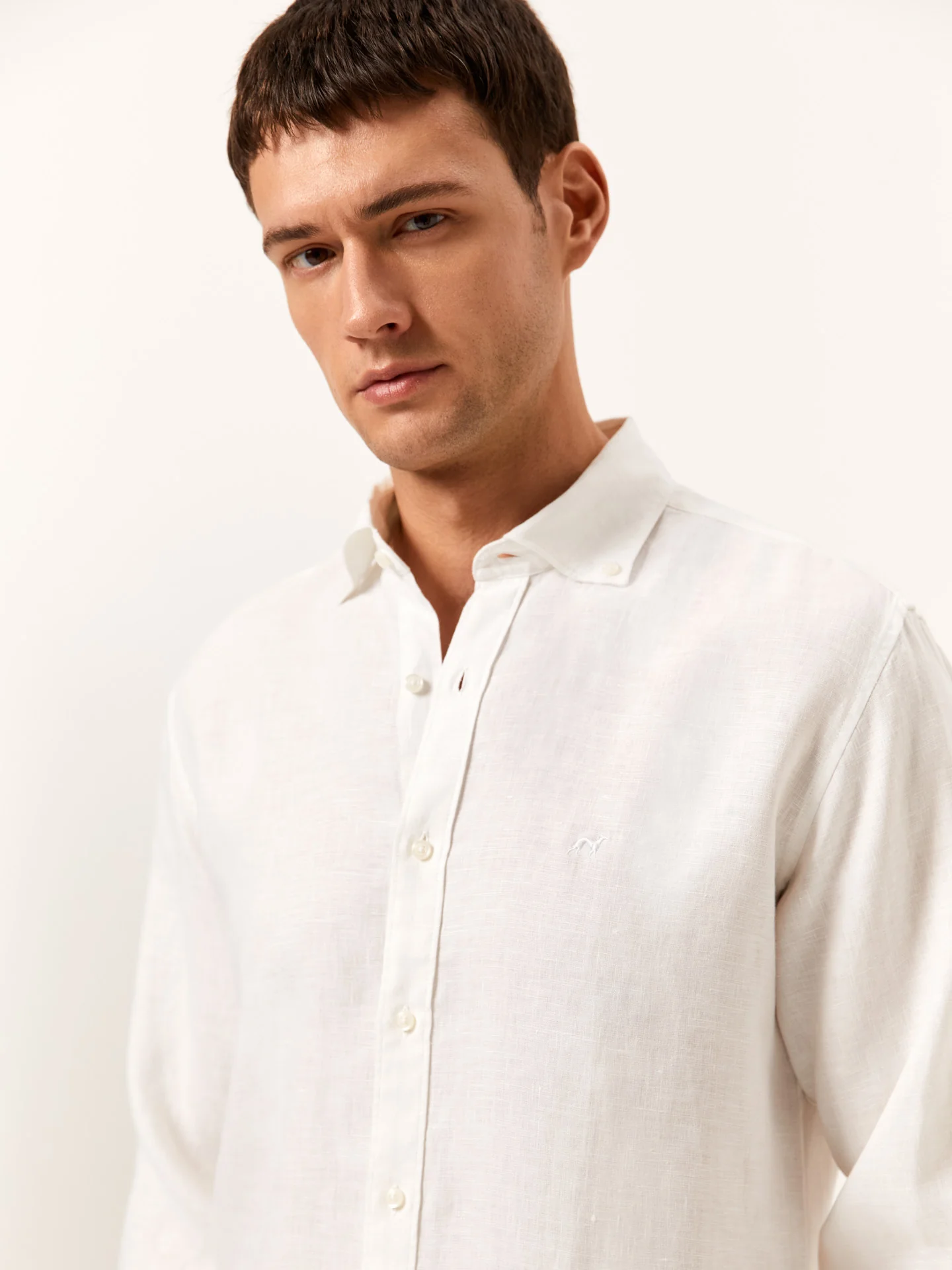 Slim Fit Camisa em 100% Linho - Image 2