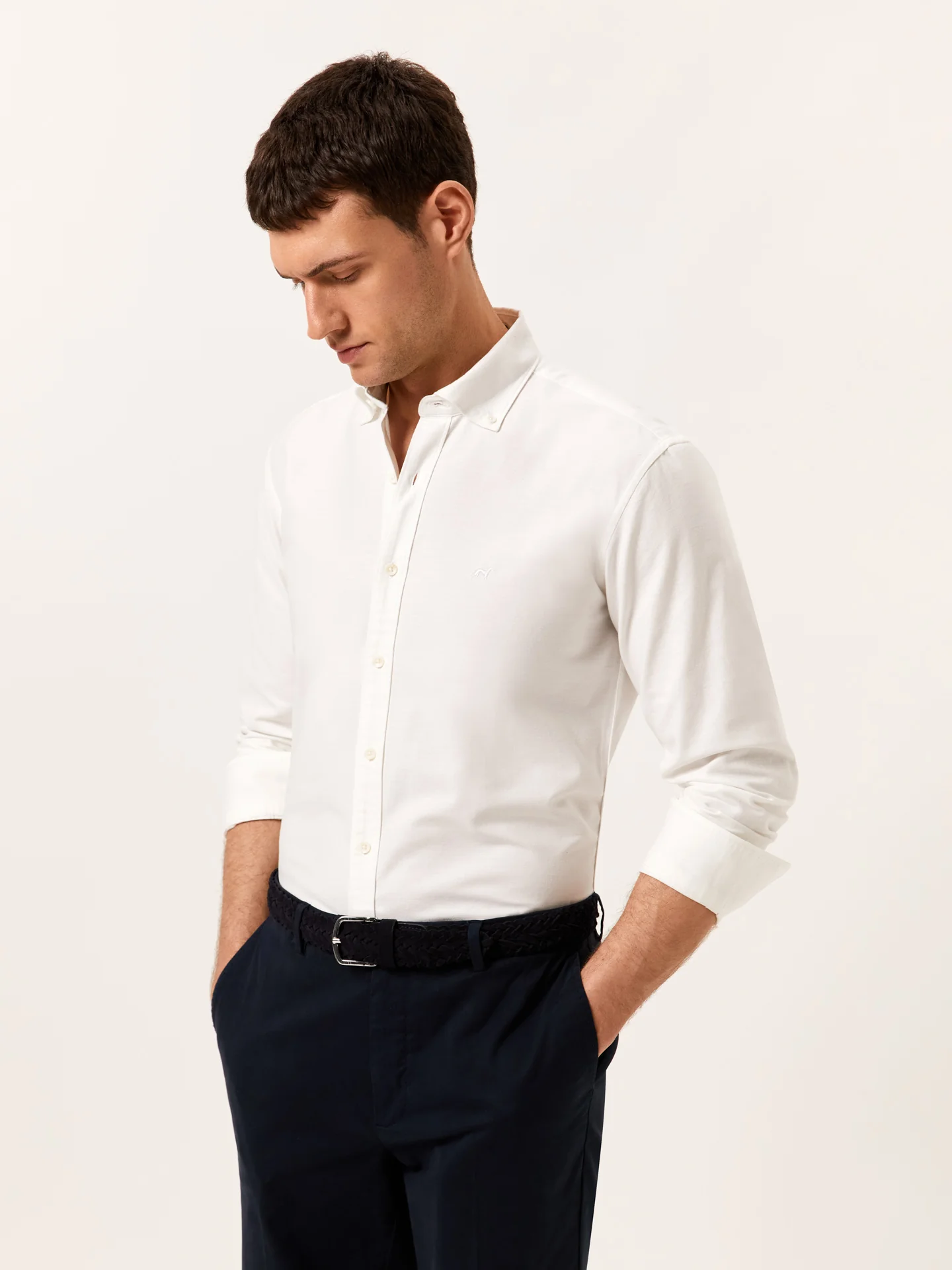 Slim Fit Camisa Oxford em Algodão Comfort - Image 2