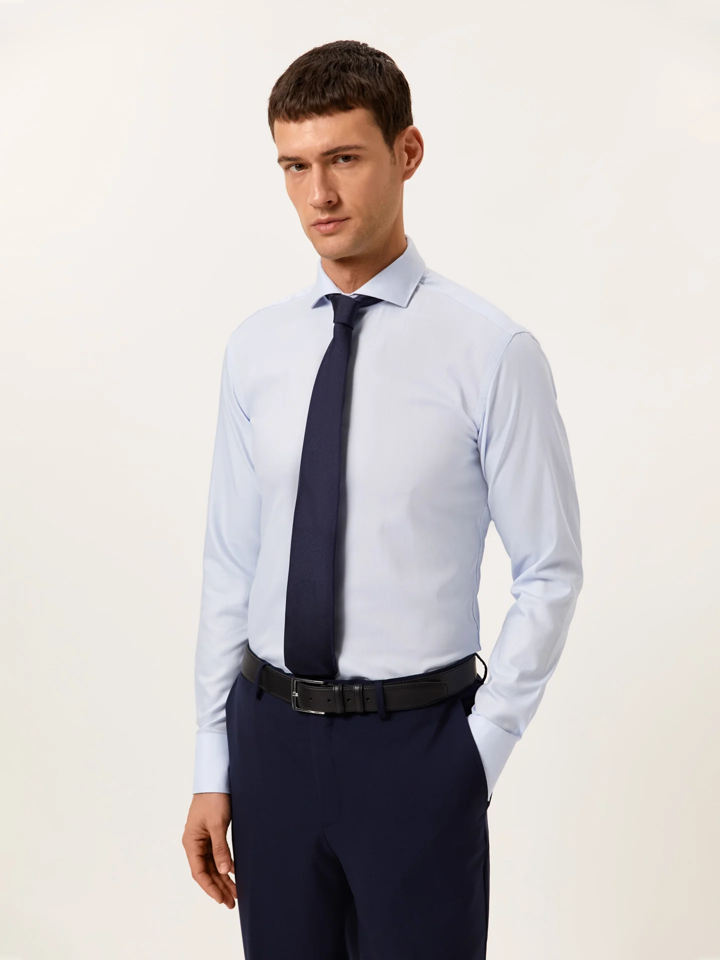 Slim Fit Camisa Oxford Formal em 100% Algodão - Image 3