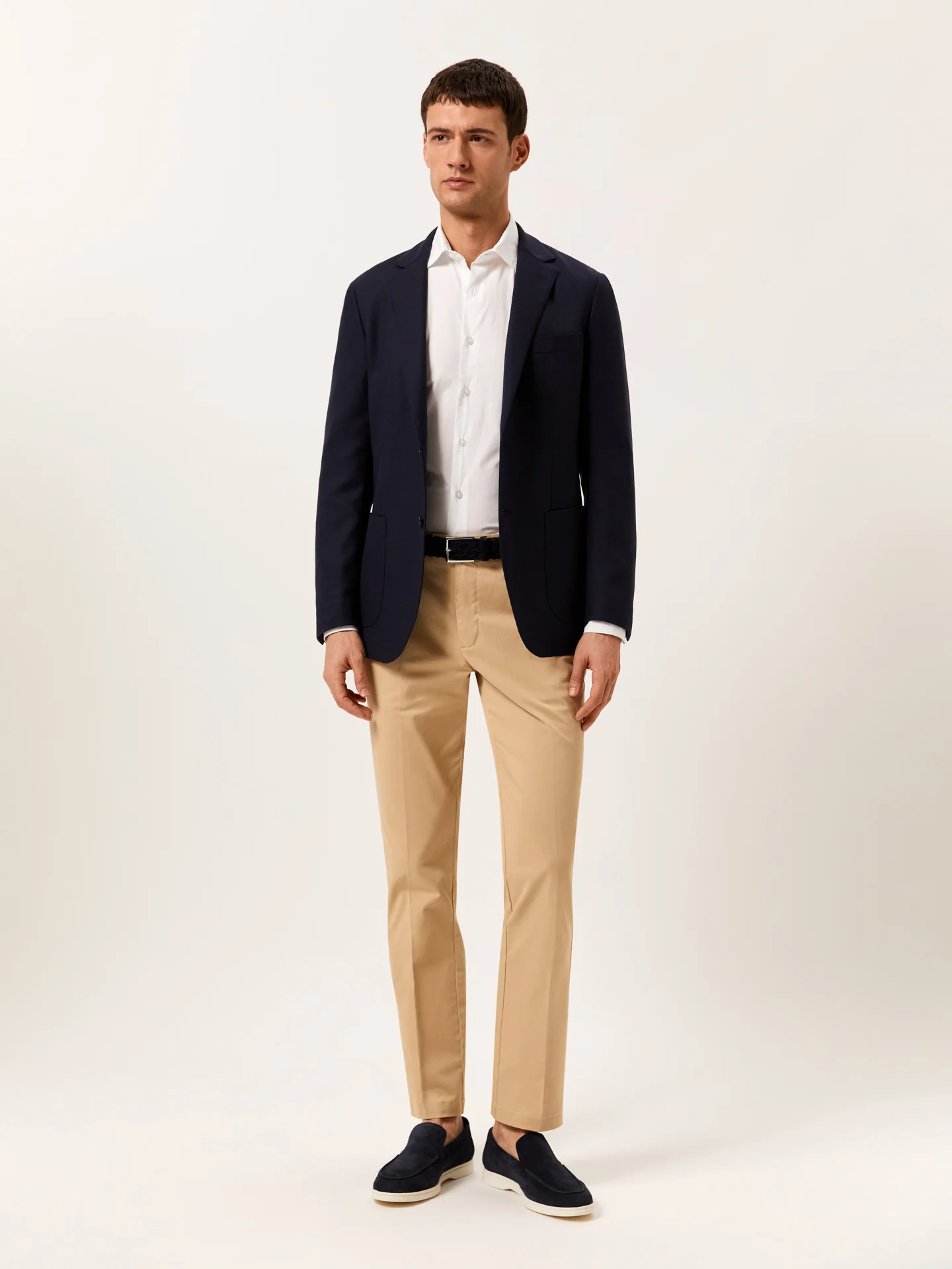 Slim Fit Camisa Popeline Aberta Garment Dye em Algodão Comfort