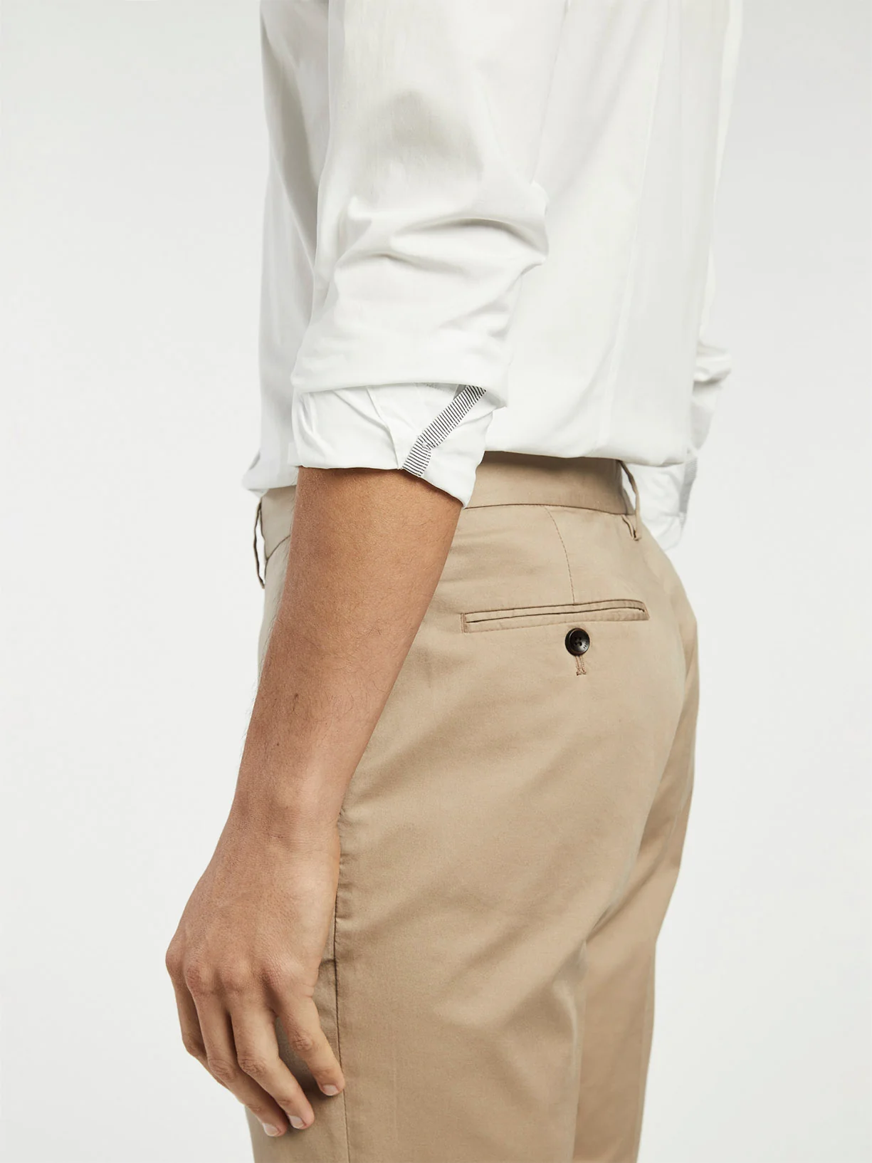 Slim Fit Camisa Popeline Garment Dye em Algodão Comfort - Image 2
