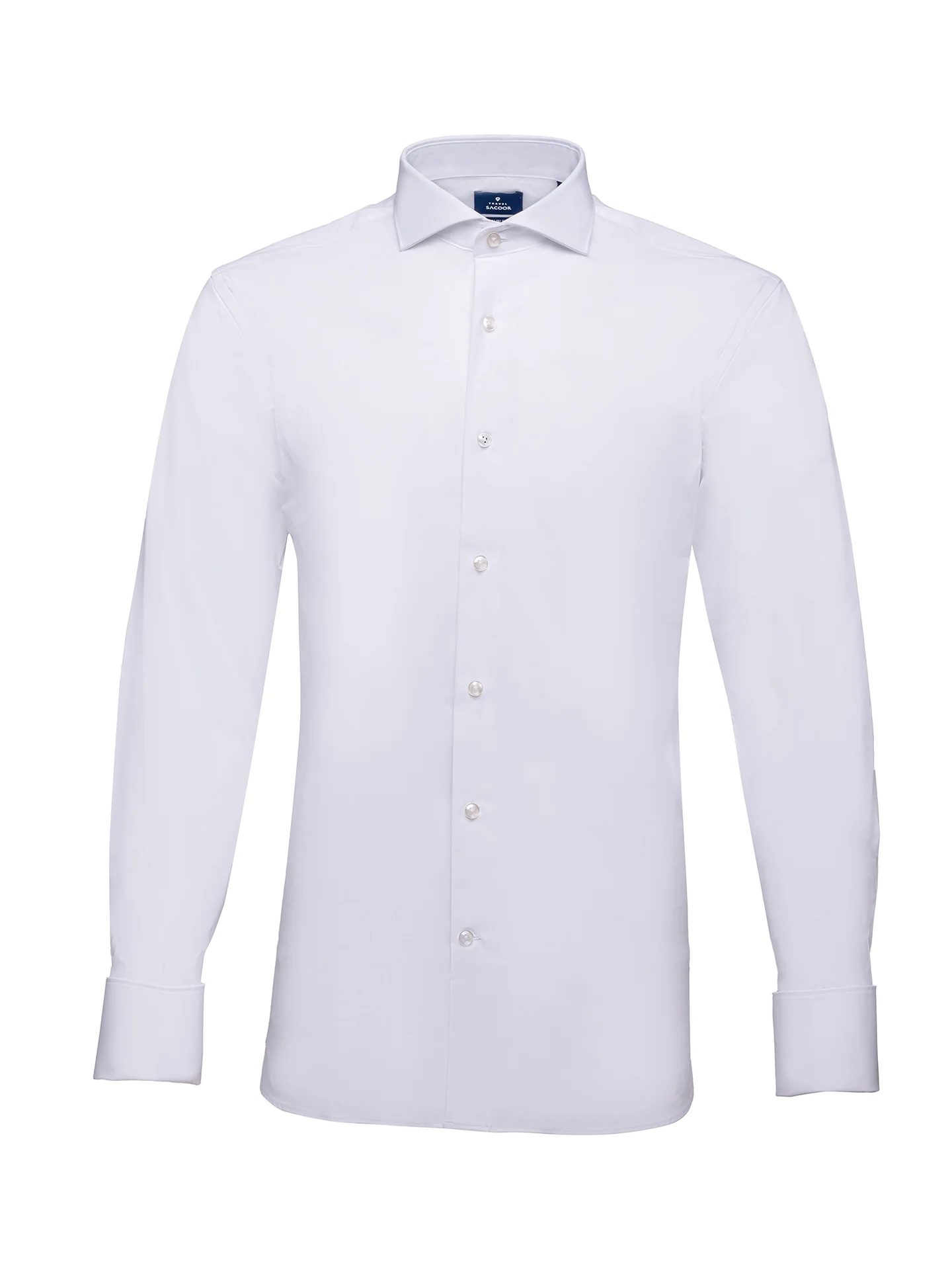 Slim Fit Camisa Popeline Travel com Punho Duplo em Algodão Comfort - Image 4
