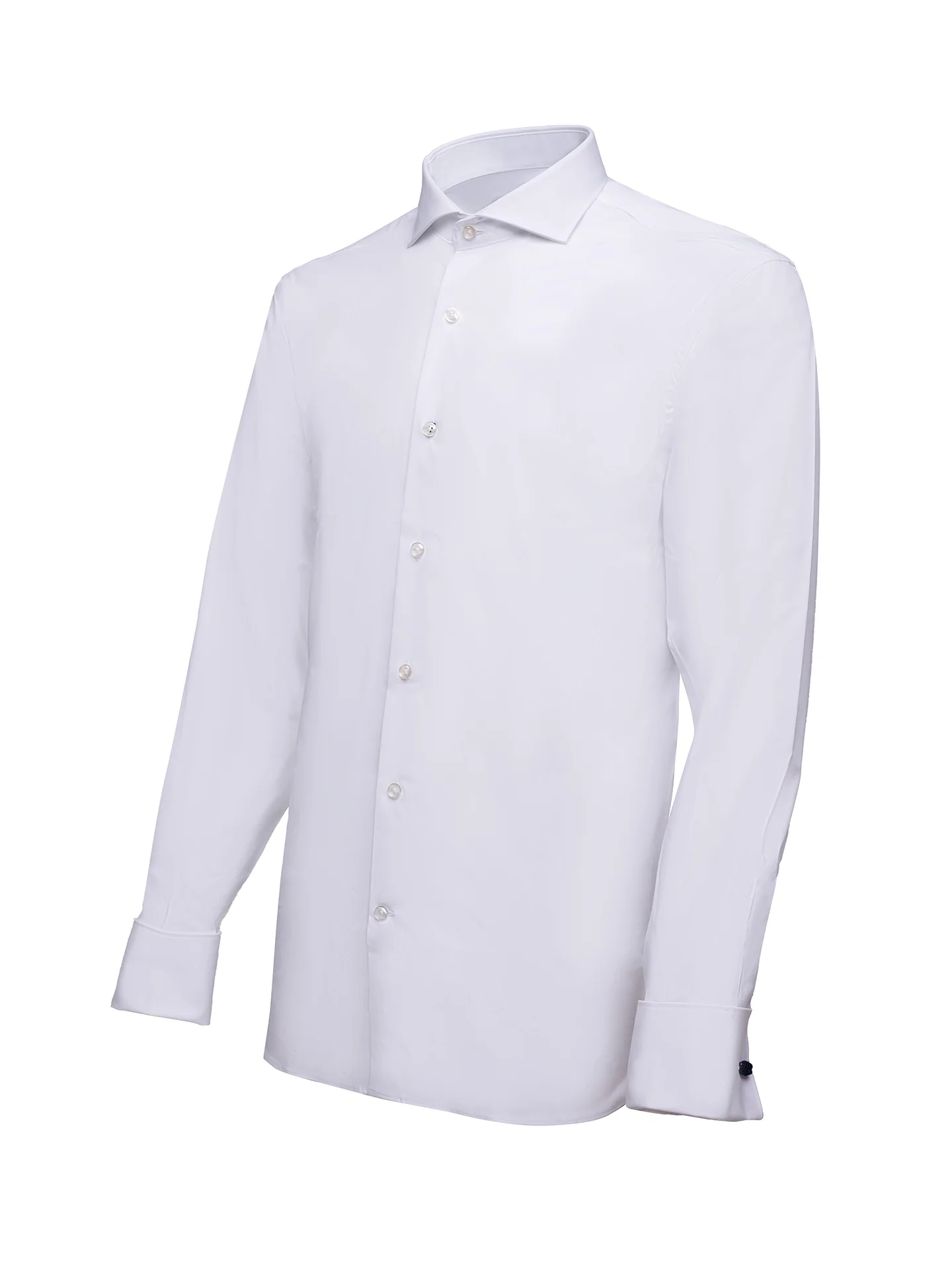 Slim Fit Camisa Popeline Travel com Punho Duplo em Algodão Comfort - Image 5