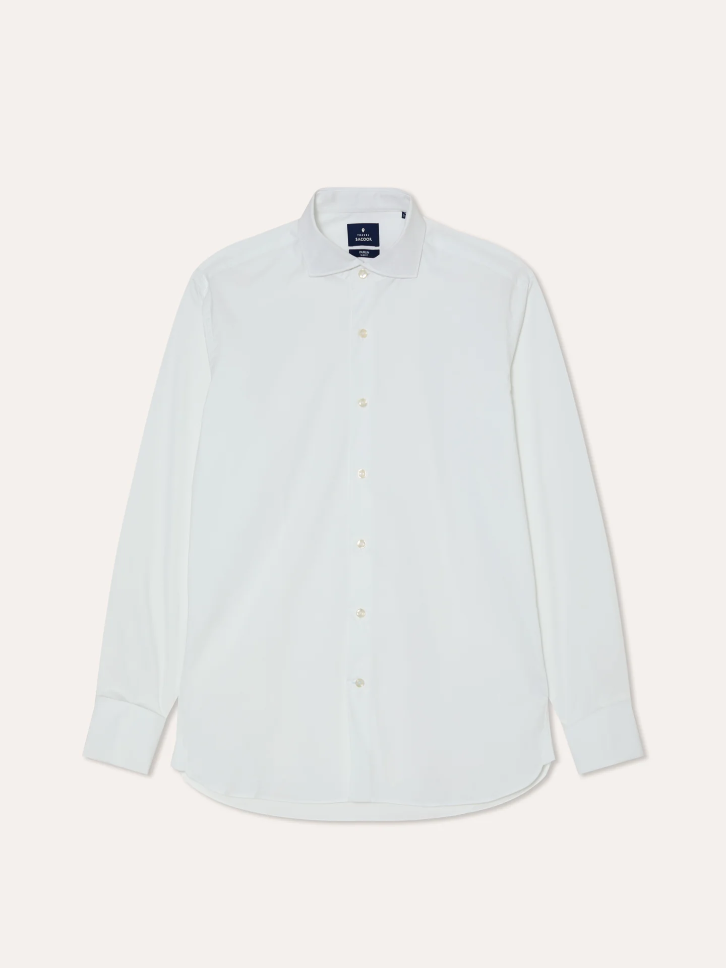 Slim Fit Camisa Popeline Travel com Punho Duplo em Algodão Comfort - Image 9