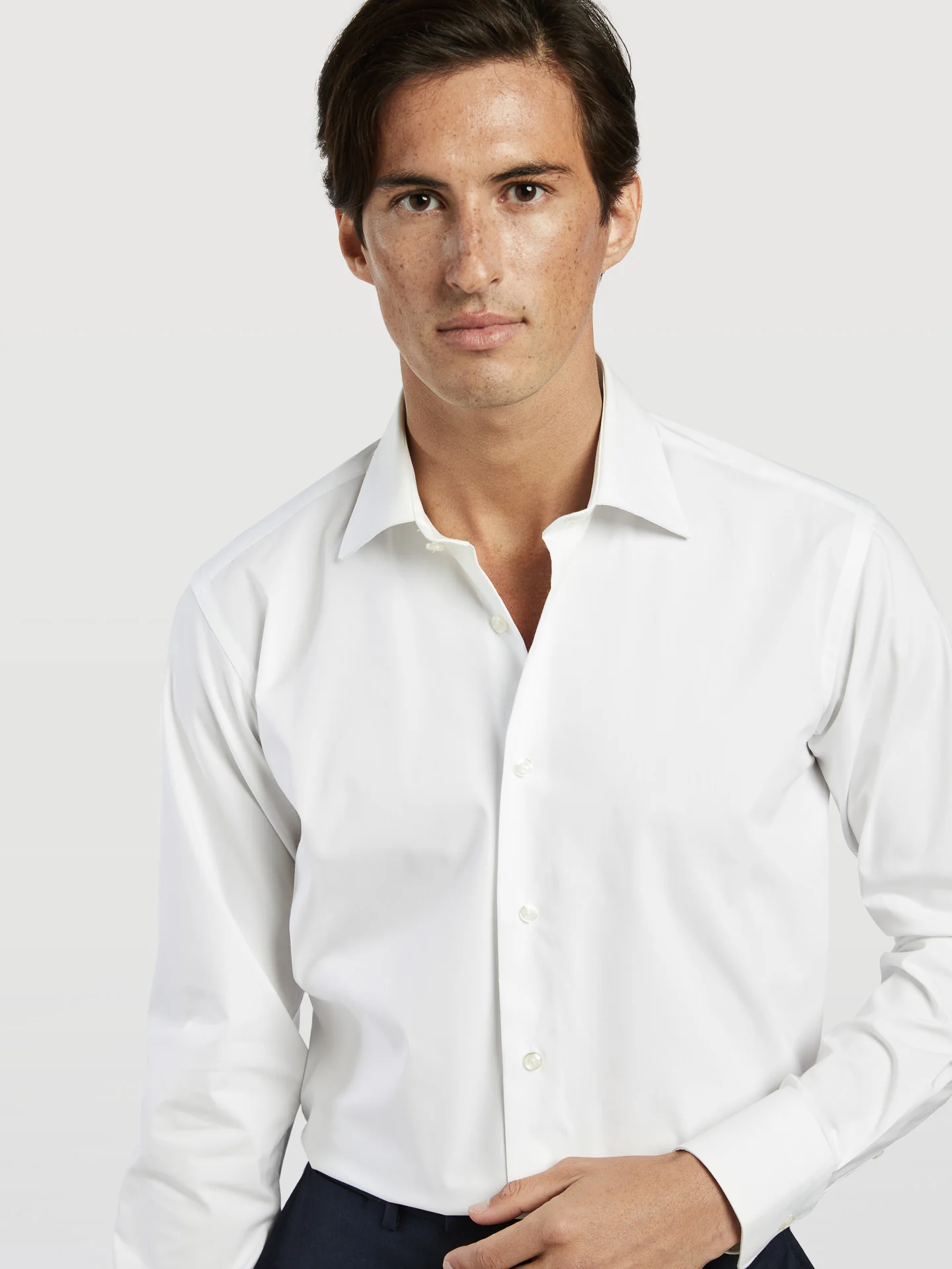 Slim Fit Camisa Popeline Travel em Algodão Comfort - Image 2