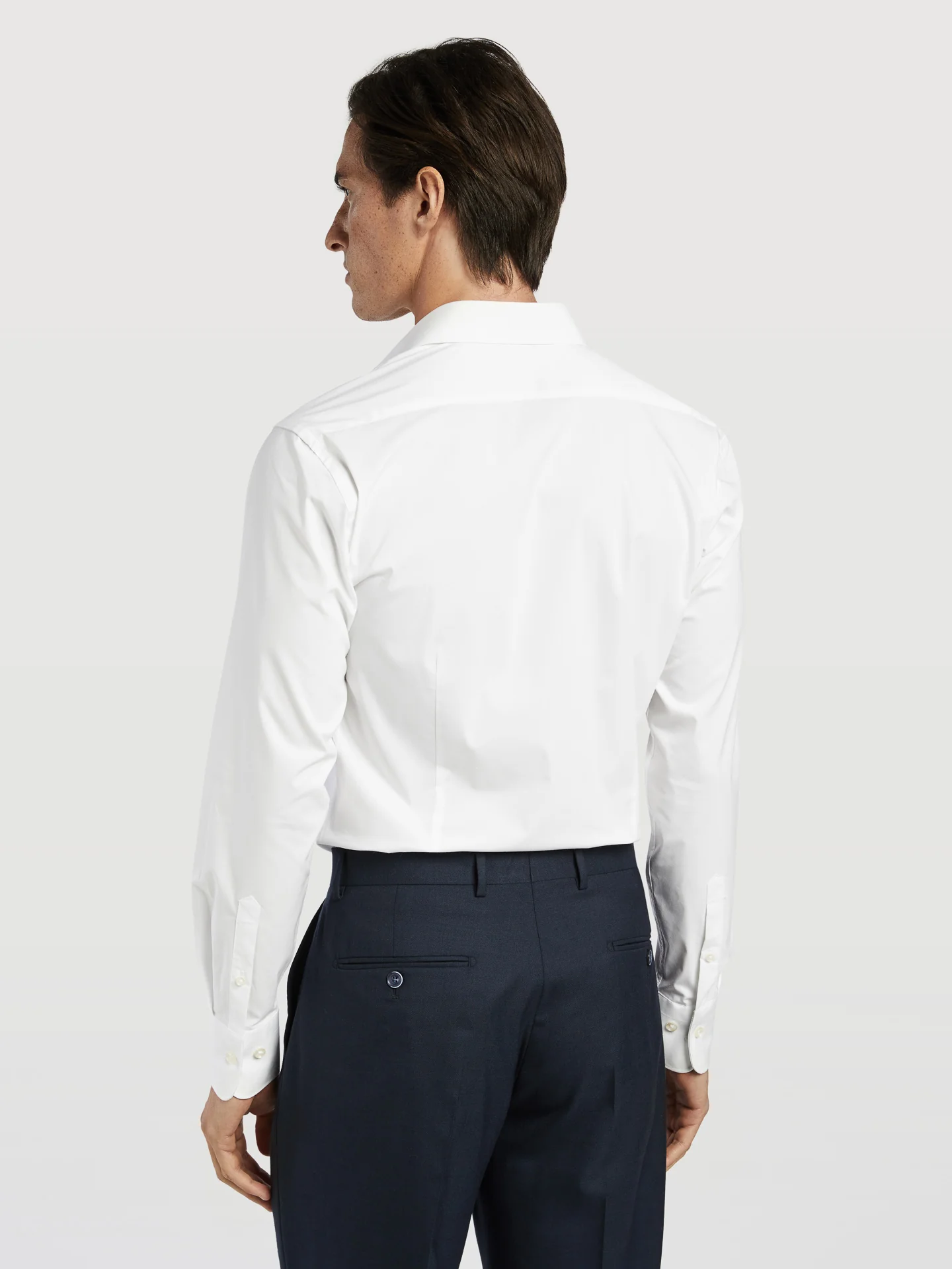 Slim Fit Camisa Popeline Travel em Algodão Comfort - Image 3