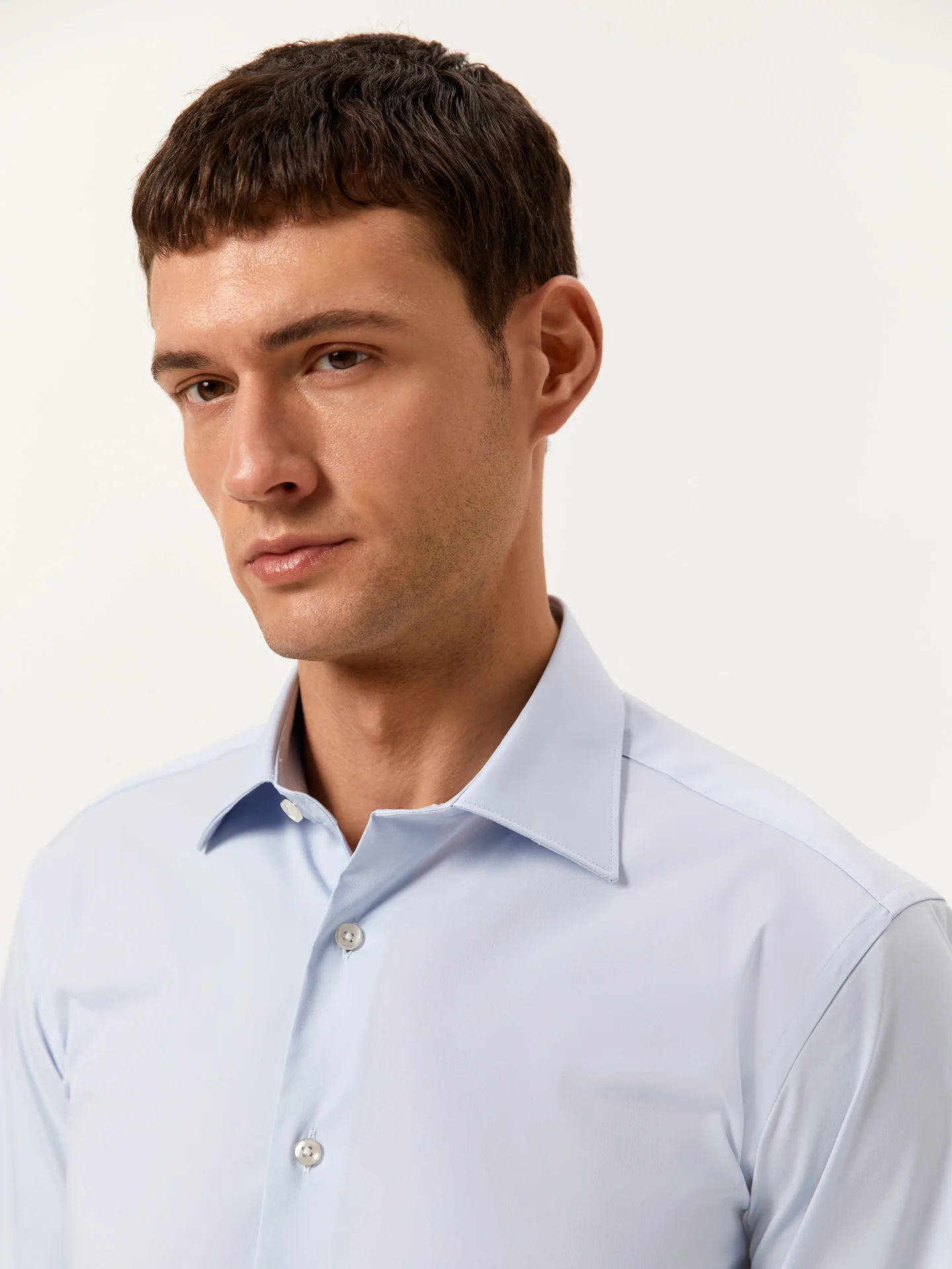 Slim Fit Camisa Popeline Travel em Algodão Comfort - Image 2