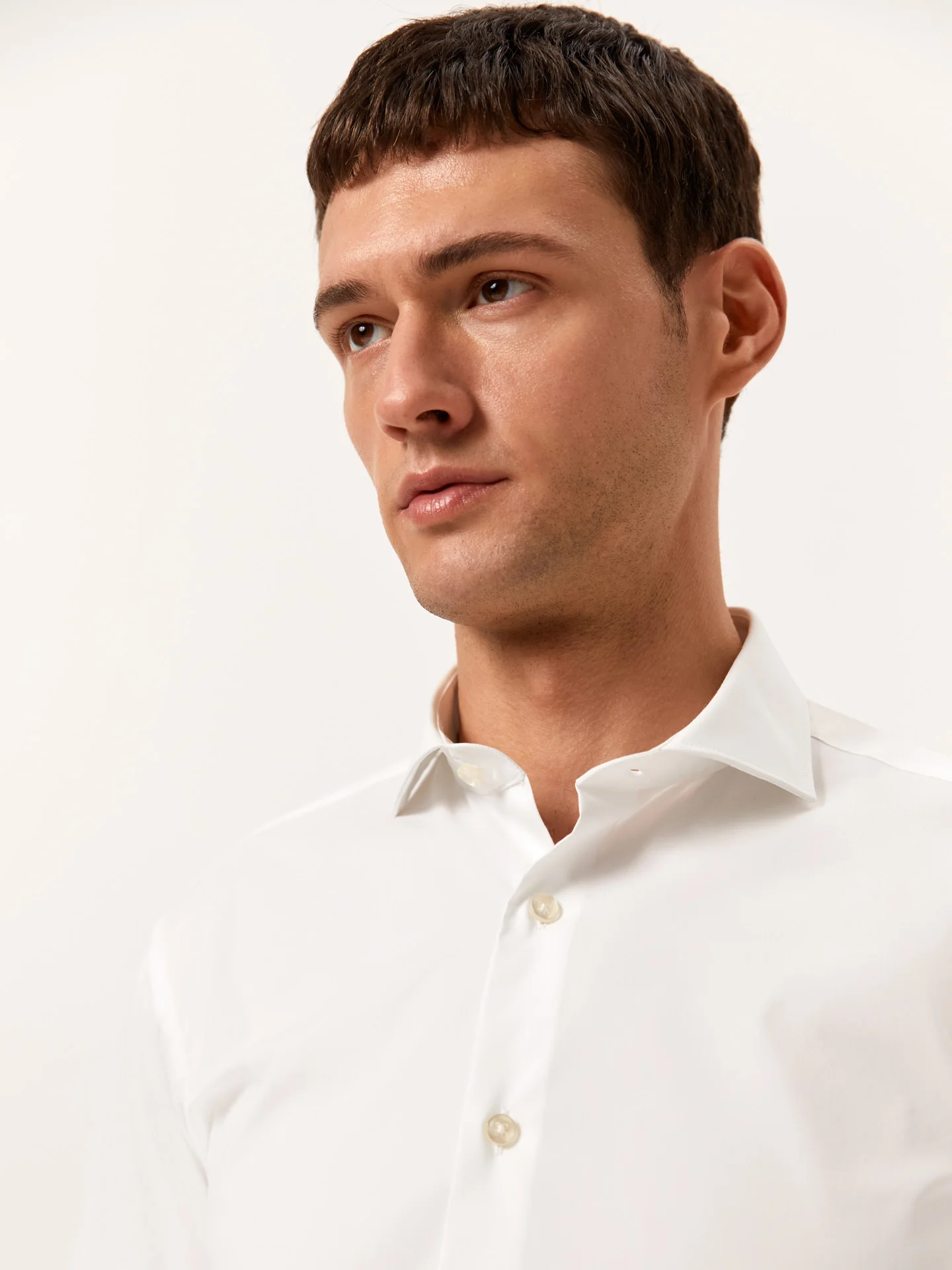 Slim Fit Camisa Popeline Travel em Algodão Comfort