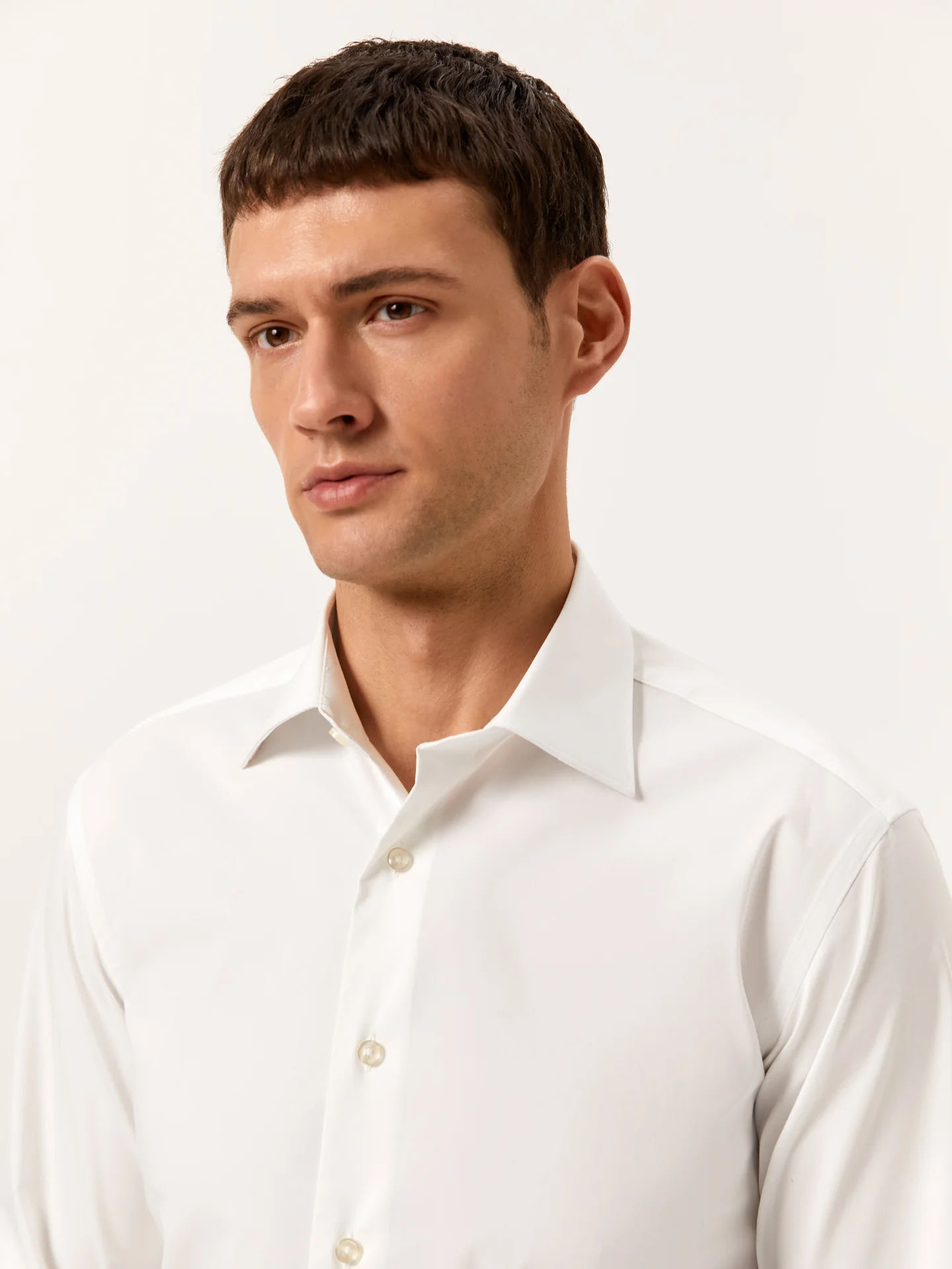 Slim Fit Camisa Popeline Travel em Algodão Comfort
