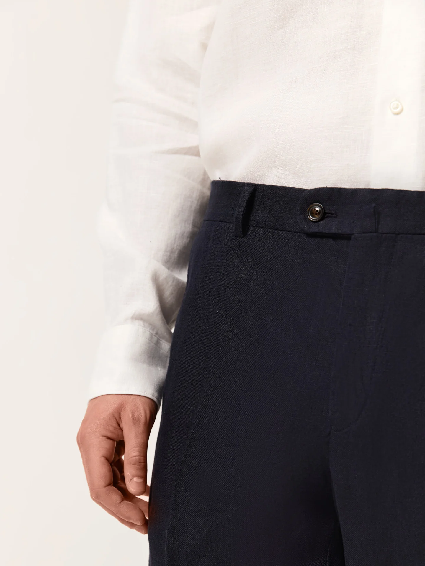Slim Fit Fato Formal em 100% Linho - Image 3