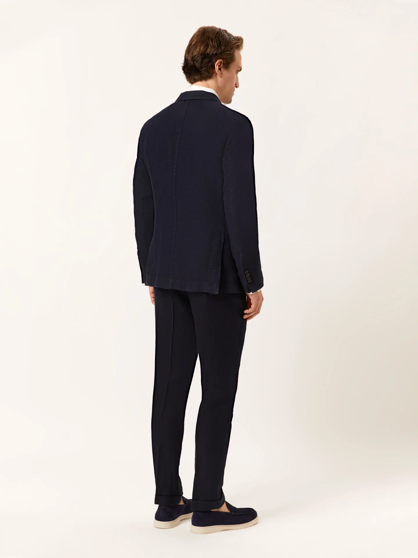 Slim Fit Fato Formal em 100% Linho - Image 4