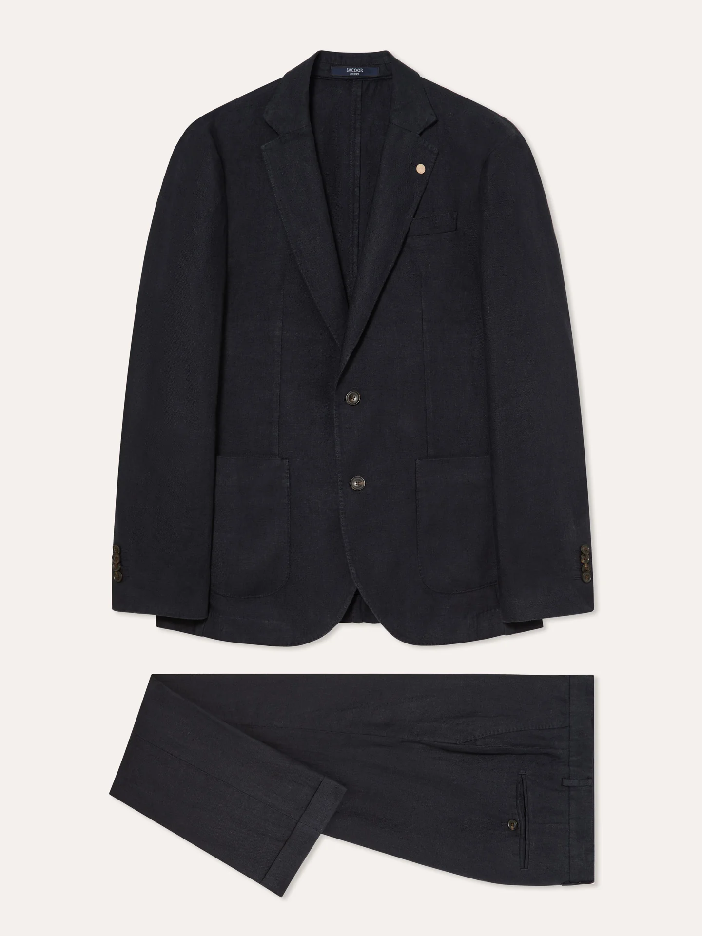 Slim Fit Fato Formal em 100% Linho - Image 5