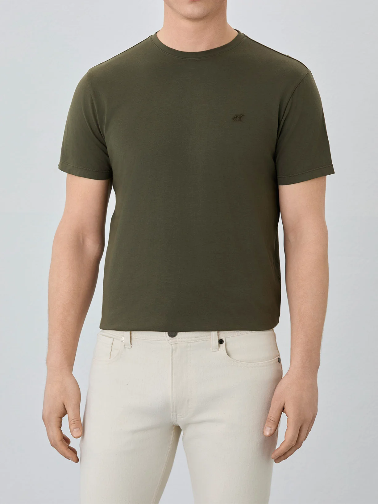 T-Shirt Regular Fit Com Decote Redondo Em Algodão - Image 4