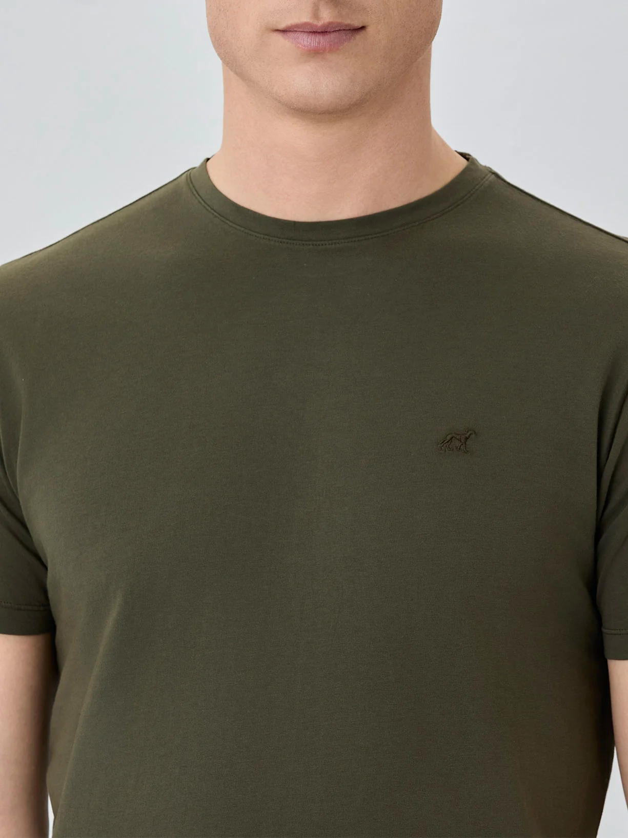 T-Shirt Regular Fit Com Decote Redondo Em Algodão - Image 5