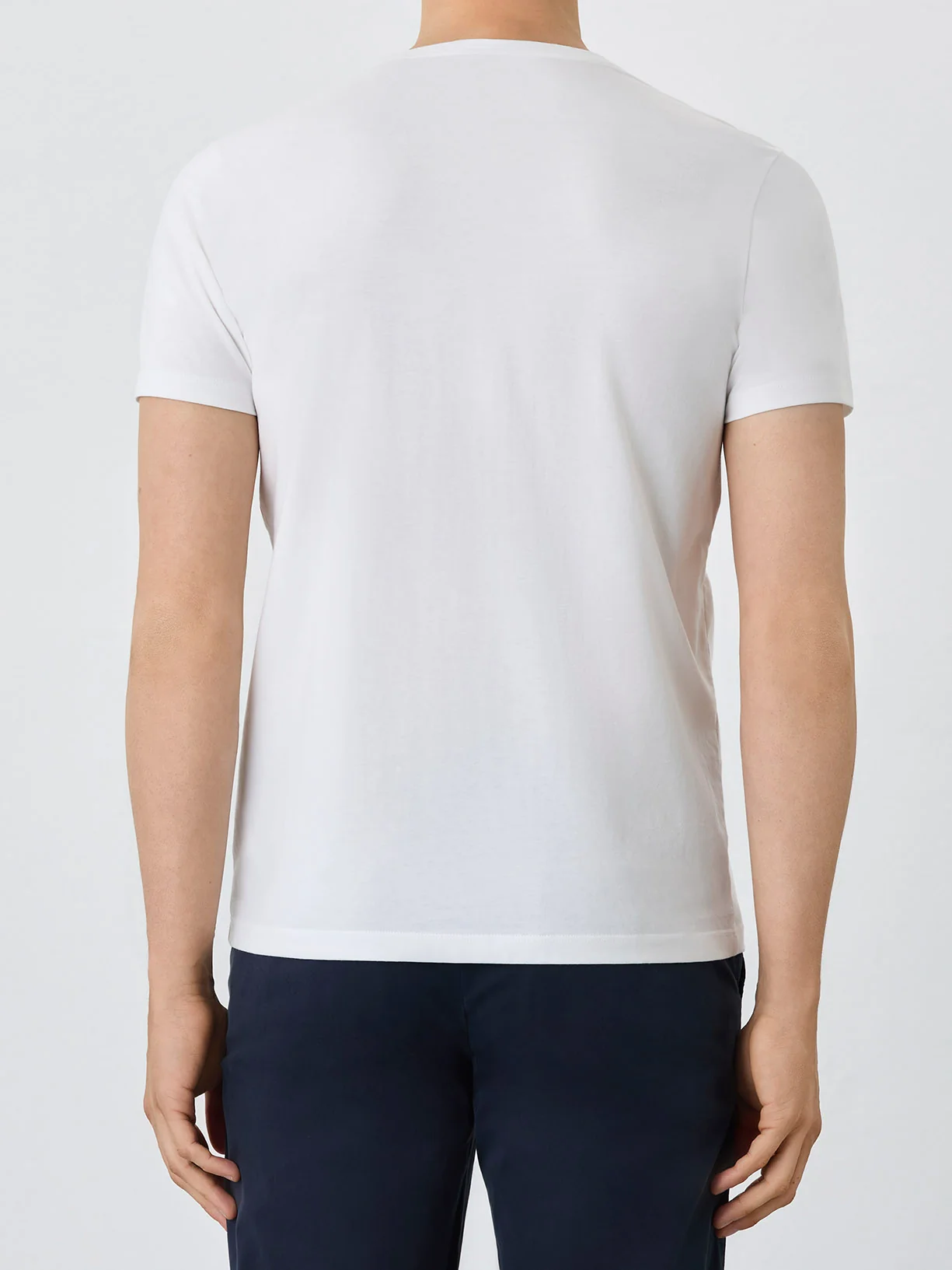 T-Shirt Slim Fit Com Decote Redondo Em Algodão Orgânico Com Estampado - Image 6