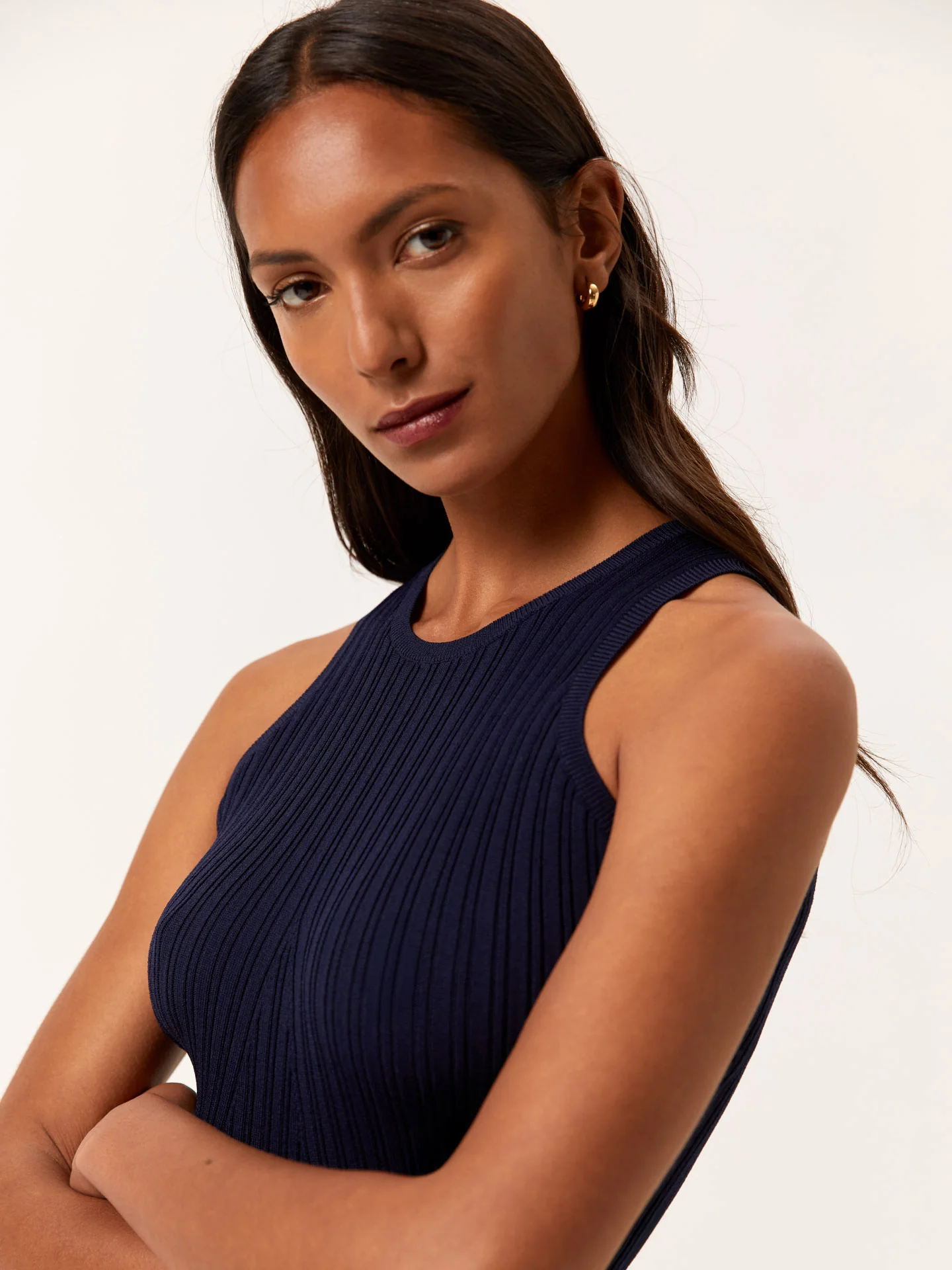 Tank Top de rib em mistura de Viscose e Nylon - Image 6