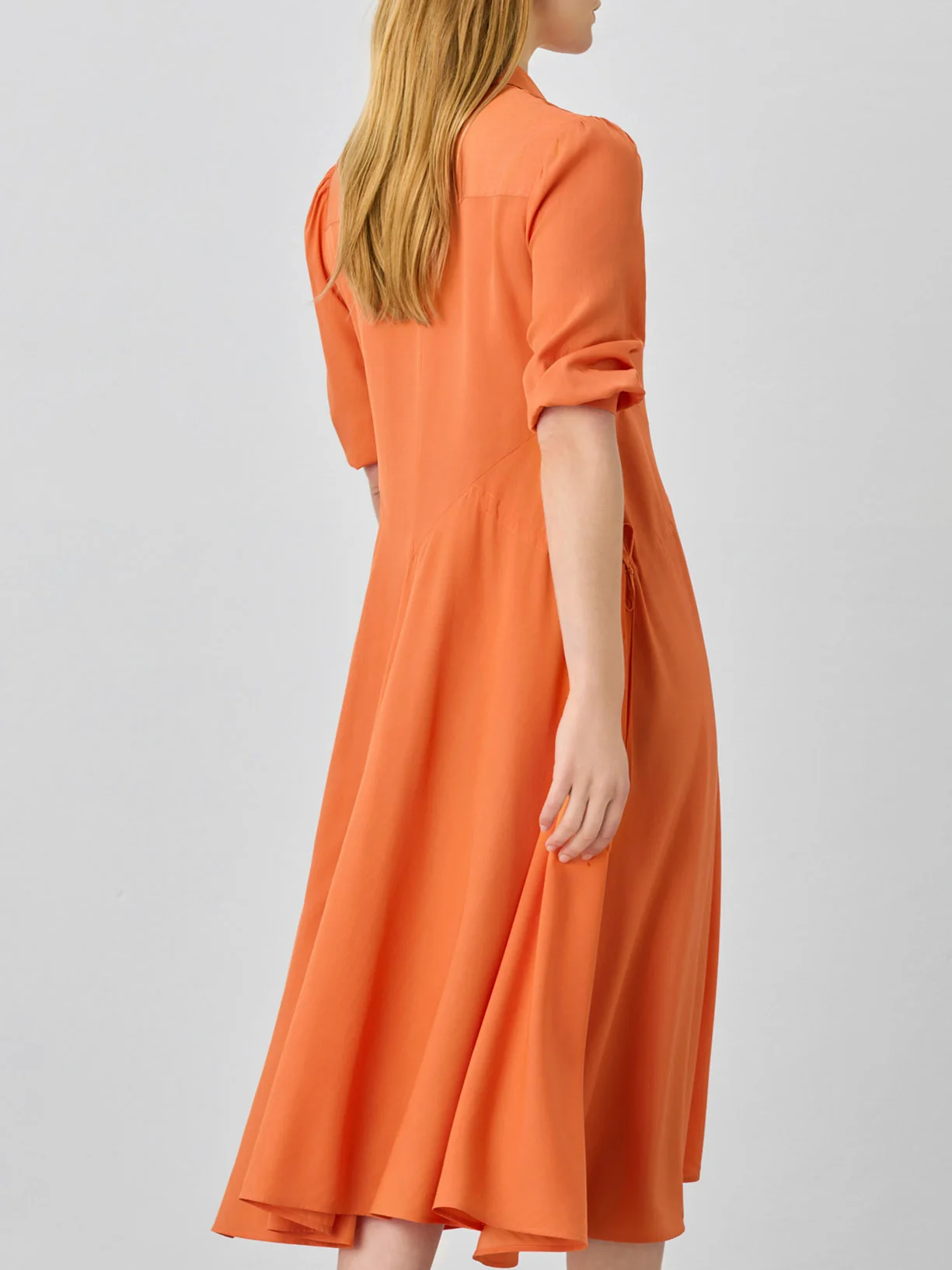 Vestido Camiseiro Midi Em Mistura De Algodão - Image 2