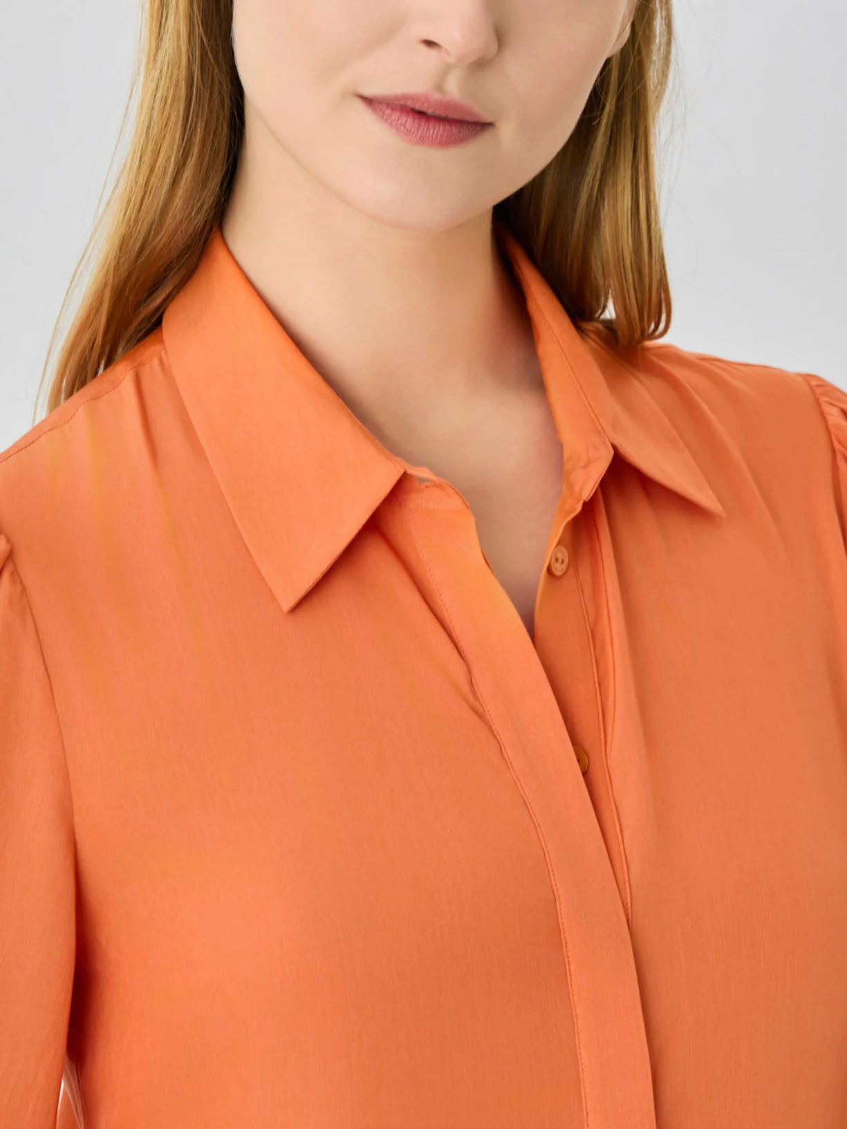 Vestido Camiseiro Midi Em Mistura De Algodão - Image 3